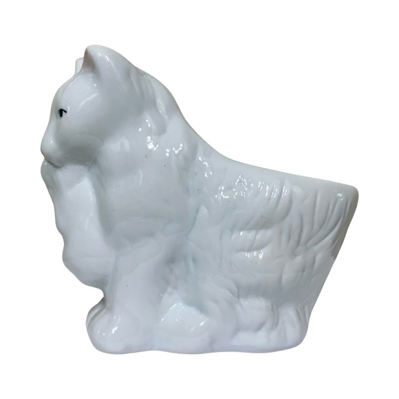 Mama Cat Holding Baby Kitten Planter Figurine, Ceramic, Vintage - (1950's) - Picture 7 of 10